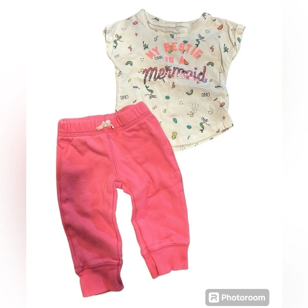 6-9 month mermaid outfit bundle